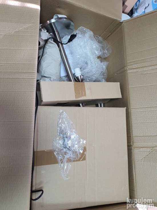 Podna Lampa Metal- Staklo 2x E27-1x E14 A+ - Reality Gerry