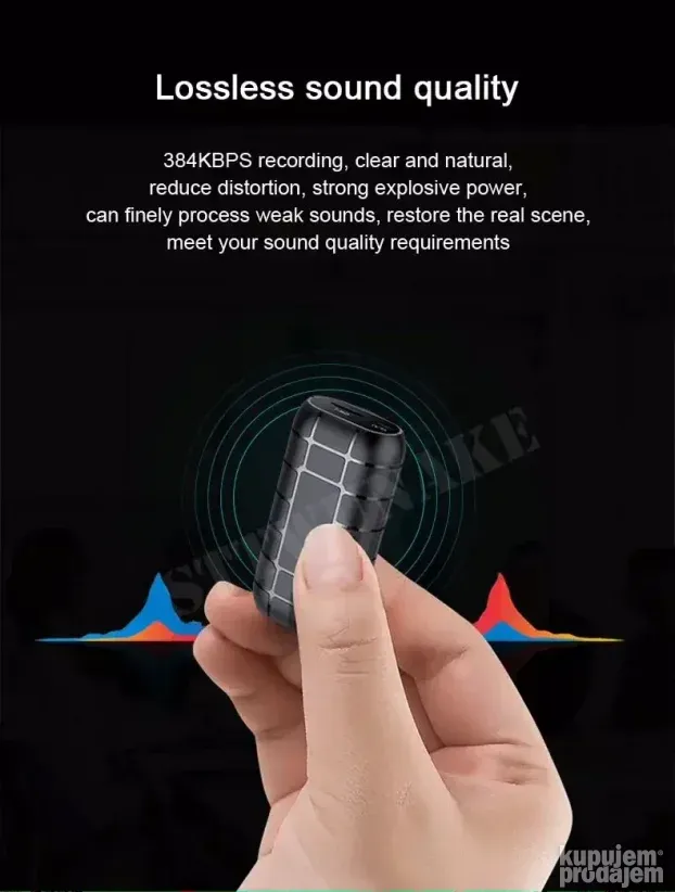 Mini Bubica Prisluskivac PRO S22 8GB Mini Diktafon Snimac