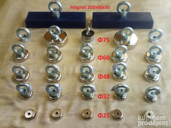 Magnet 200x60x30 350Kg Originali