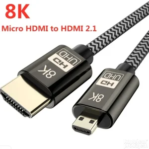 Micro HDMI na HDMI kabl 8K/60Hz -hdmi 2.1 - 1m / 1.5m