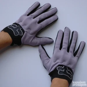 Fox cross moto rukavice mod.002 sive