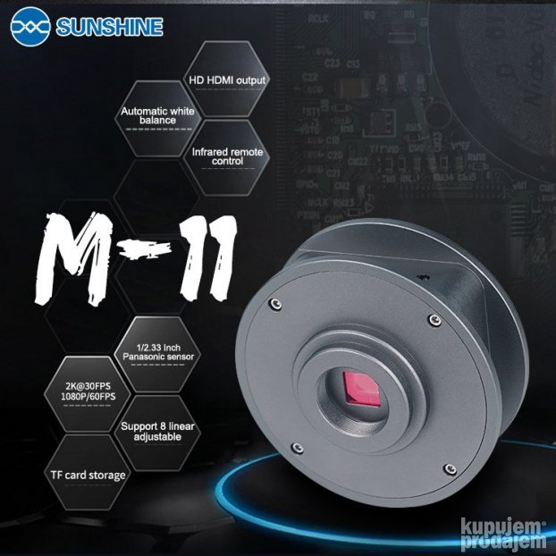 HD Kamera za mikroskop Sunshine M-11 HDMI 2K@30FPS 1080P@60F