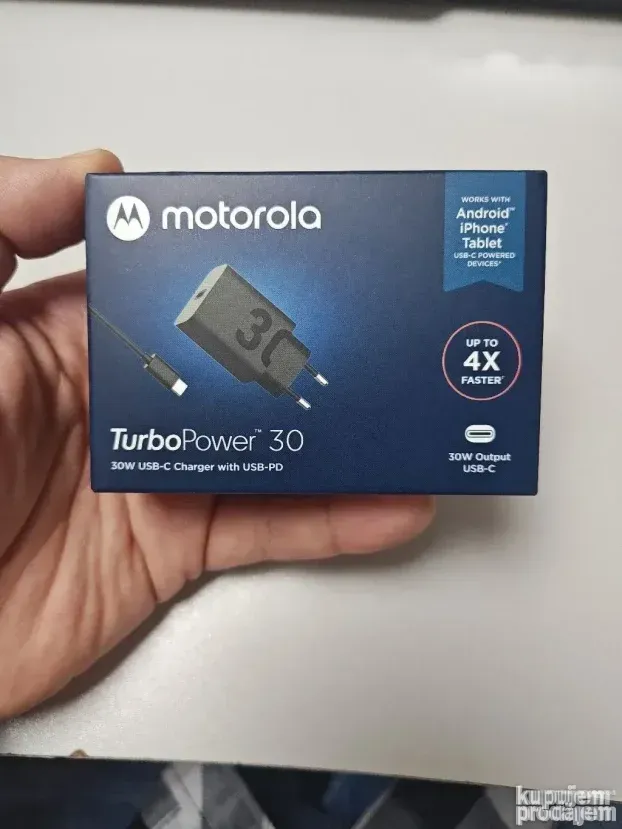 Motorola TurboPower - Cargador de Pared USB-C de 68 W Cable Marcado E