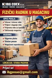 Fizični radnik u magacinu