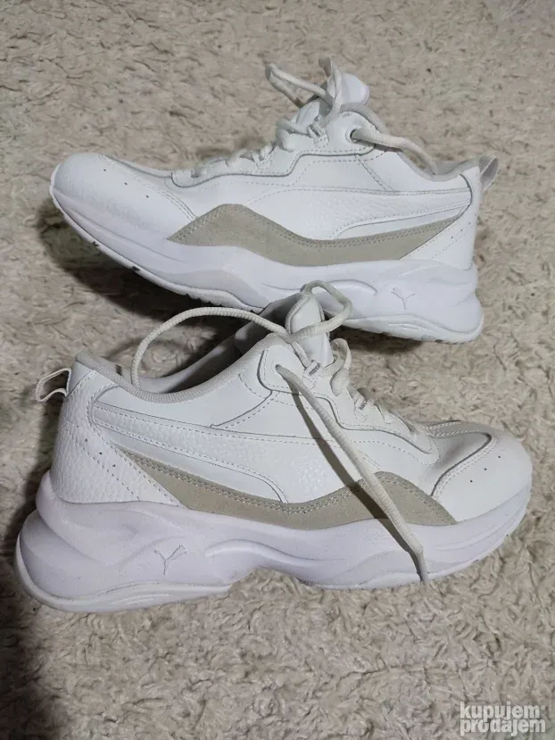 Giày Puma Puma Cilia Lux Blanco PUMA Bele Patike 40 Kao Nove