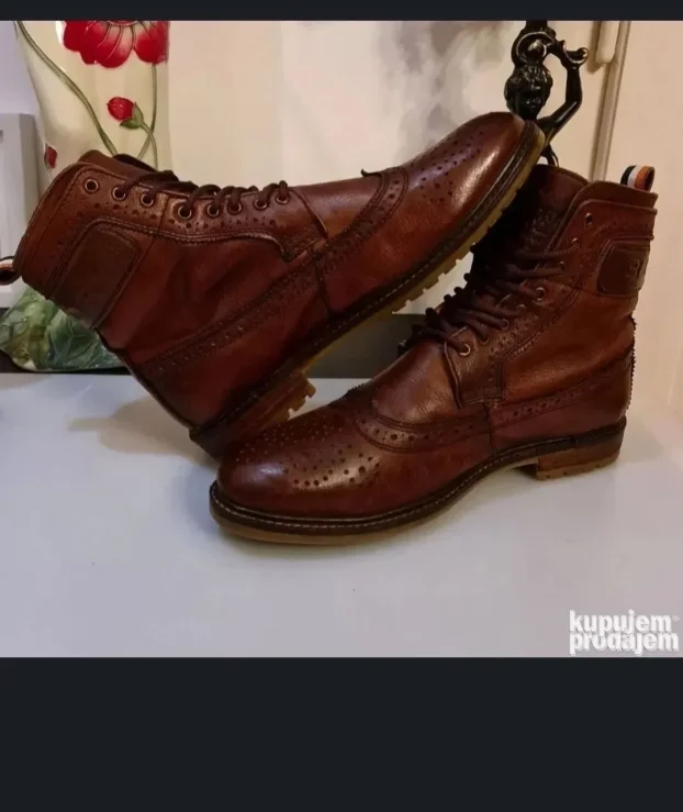 Original SUPERDRY PREMIUM muš kožne čizme 44/29cm