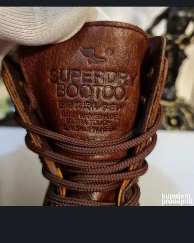 Original SUPERDRY PREMIUM muš kožne čizme 44/29cm