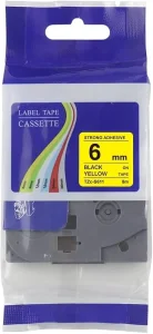 Kompatibilna Brother TZe-S611 Traka 6mm  Jak Lepak