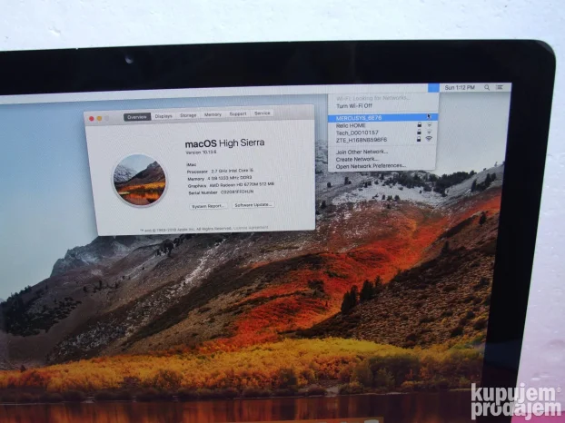 iMac i5 2.7GHz ekran 21.5 inc HDD 1TB High Sierra +GARANCIJA 
