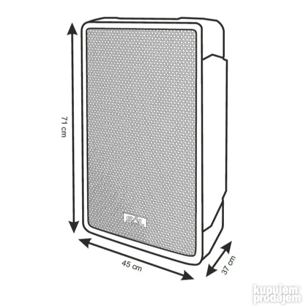 Aktivna zvučna kutija sa Bluetooth konekcijom 250W PAX42BT