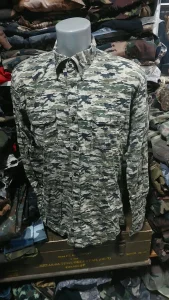 FishBone Camo Shirt L