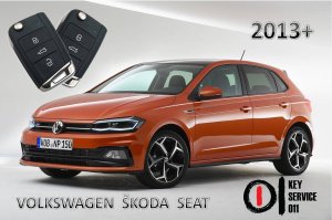 NOVO VW AUDI SEAT ŠKODA 2013+ GOLF 7 Kljuc NOVO Rapid