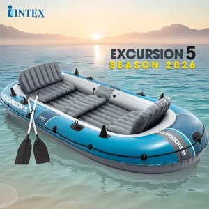 Camac "EXCURSION 5 set" sa veslima i pumpom, INTEX novo