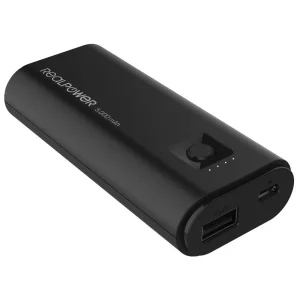 REALPOWER PB-5000 Mini Powerbank 5000mAh black