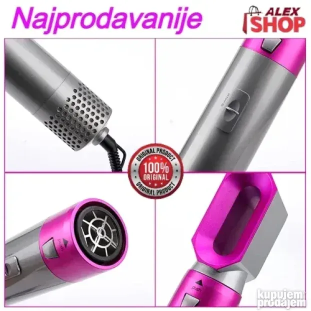 Multistajler Remington 5u1 fen za kosu pegla i četka