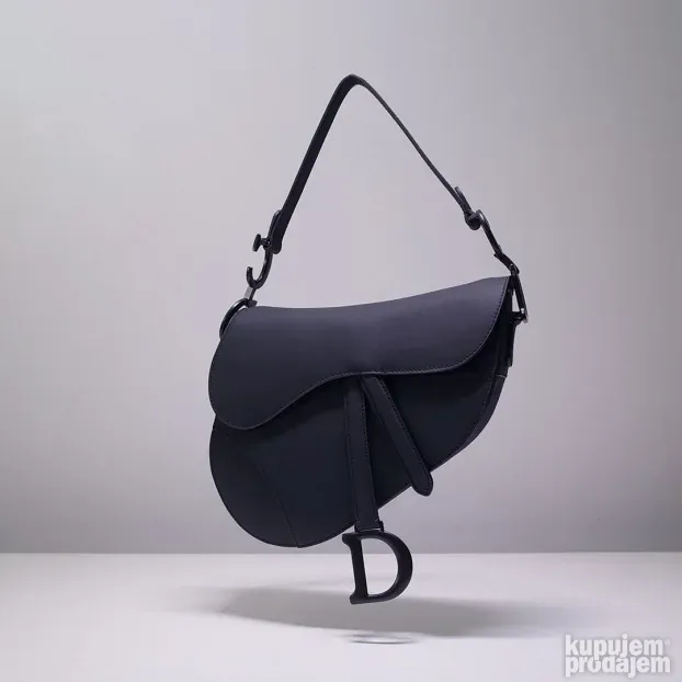 Christian Dior Saddle Bag all black - t.me/edluxuryladies