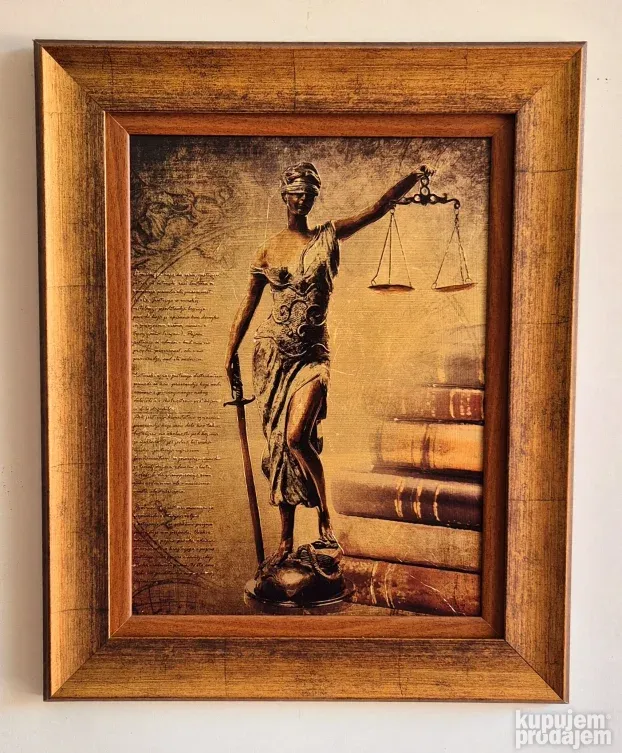 Justicija- Boginja pravde - kombinovana tehnika - velika 1