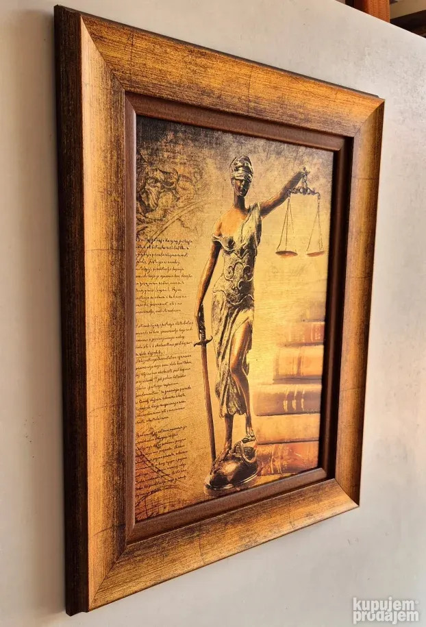 Justicija- Boginja pravde - kombinovana tehnika - velika 1