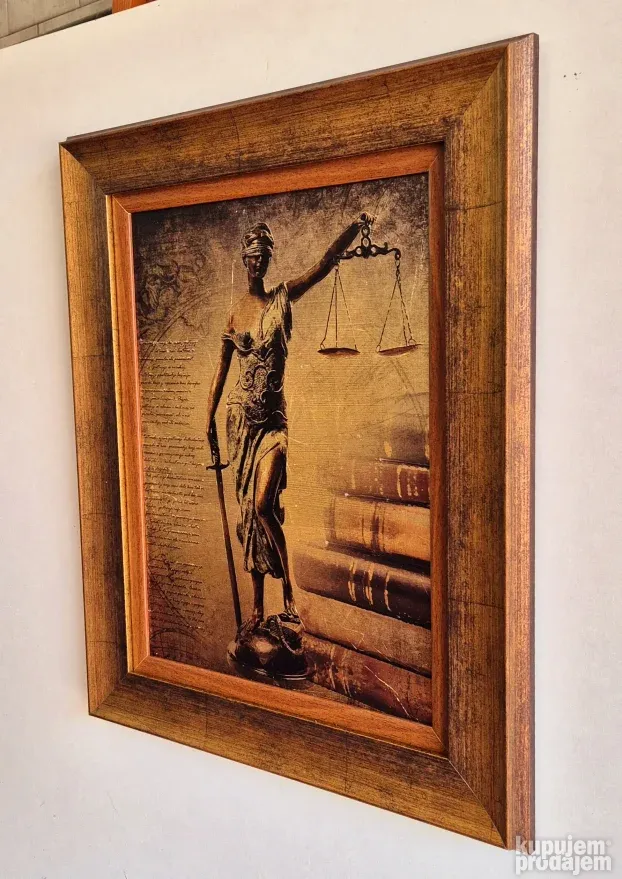 Justicija- Boginja pravde - kombinovana tehnika - velika 1