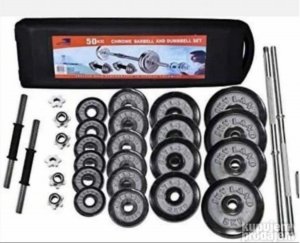 Teg tegovi set od 30kg - 50kg bučice novo