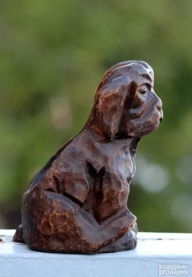 Vintage Španski Držač za Lulu Ručno rezbareno Drvo PAS