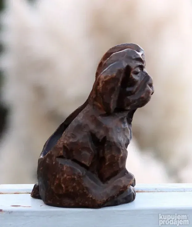 Vintage Španski Držač za Lulu Ručno rezbareno Drvo PAS