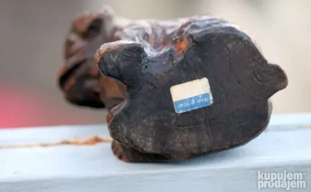 Vintage Španski Držač za Lulu Ručno rezbareno Drvo PAS