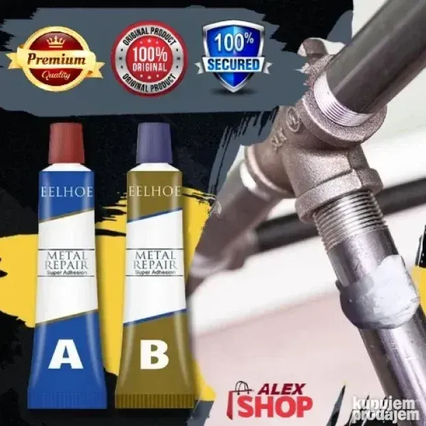 Zavarivač dvokomponentni lepak za metal plastiku kamen mer