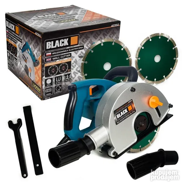 Cirkular za zidove Šlicerica BLACK 3000W(42350) NA LAGERU!
