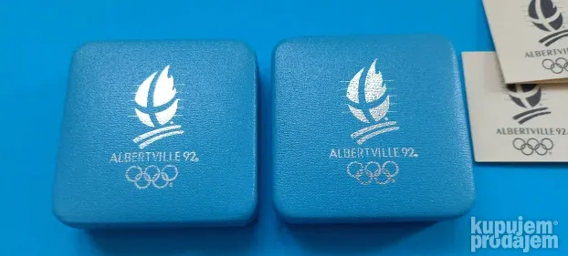 Dve kutije za srebrnjake sa serifikatima