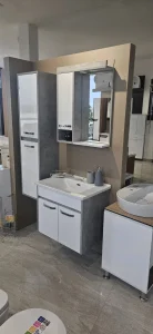 Konzolni lavabo sa ormaricem Beton