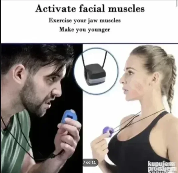 Ojačivač vilice Guma za vilicu JAWLINE Jačanje Vilice