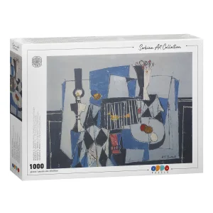 Miodrag Protić-Mrtva priroda sa žutom pticom Puzzle 960223