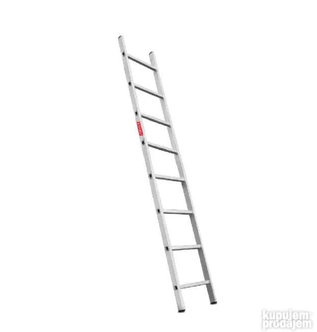 1x8 Jednodelne Aluminijumske Merdevine PRO BAULICH