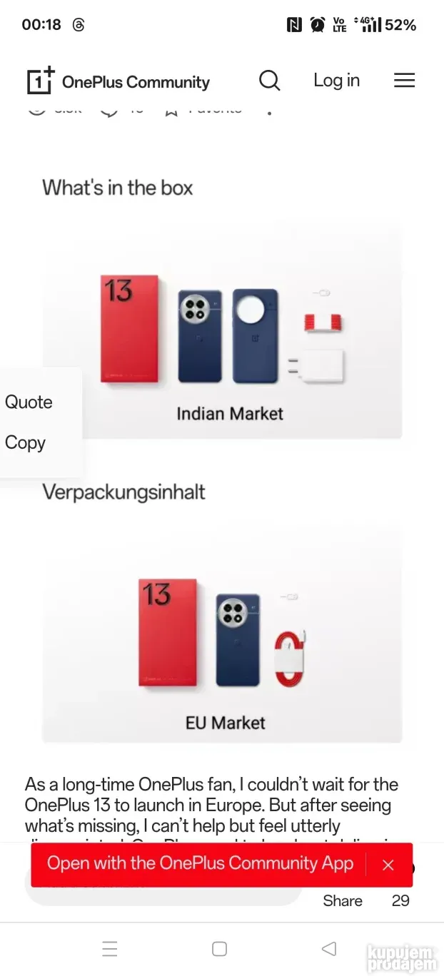 OnePlus 13 16/512GB Black Eclipse Novo Vakum