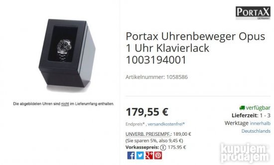 Kutija za automatske satove navijac navijanje satova 1-1 ss