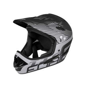 Kaciga FORCE TIGER DOWNHILL crno-siva