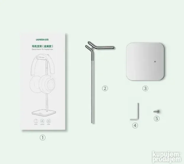 Ugreen nosač za slušalice stoni alu LP143