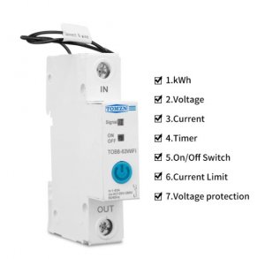 Wifi prekidac osigurac 63A eWelink merenje potrosnje struje