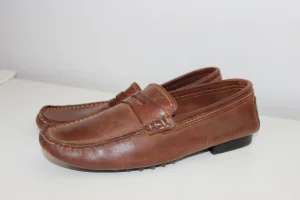 Gino Pellegrini kozne baletanke mokasine 36/ 23,5 cm braon