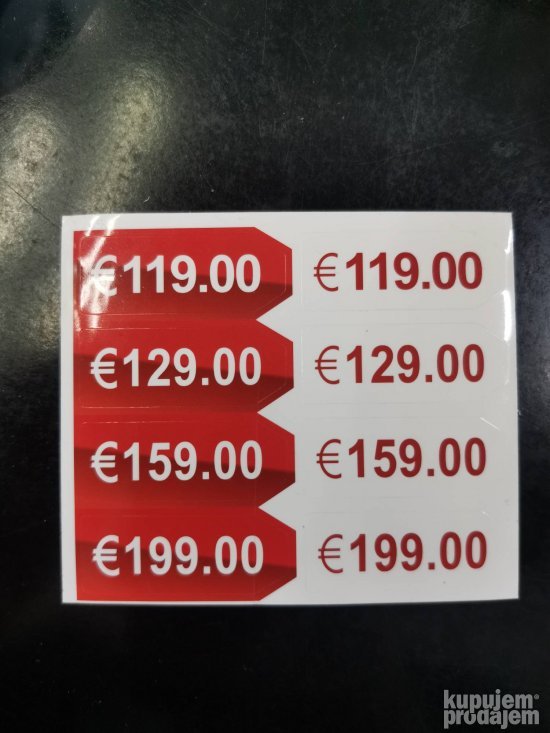 naljepnica ze cena EVR