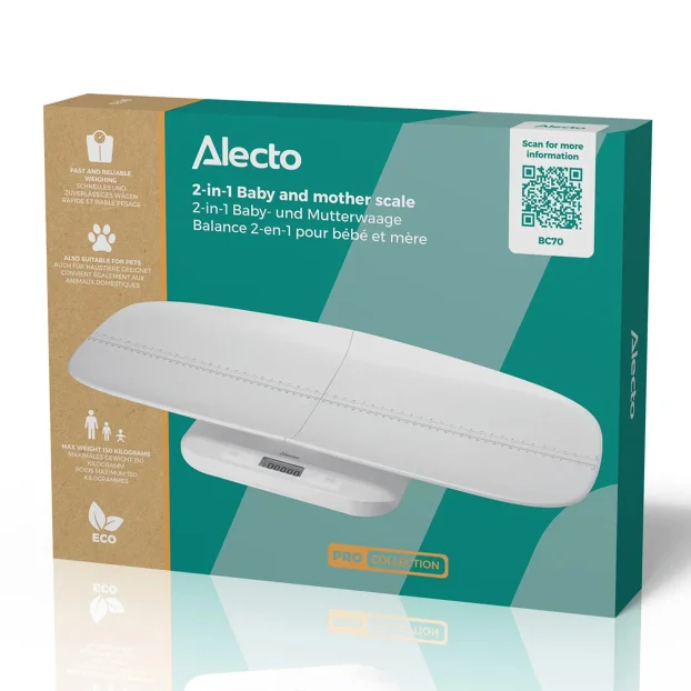Alecto Digitalna vaga za bebe sa merenjem dužine BC70 NOVO