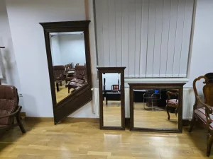 Ogledalo drvena 3 komada