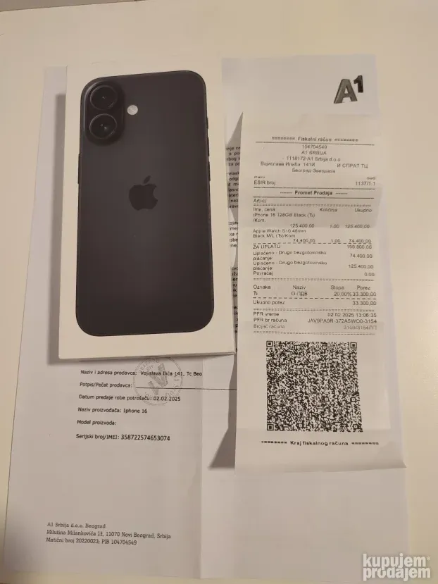 Iphone 16 NOV GARANCIJA 24 MESECA