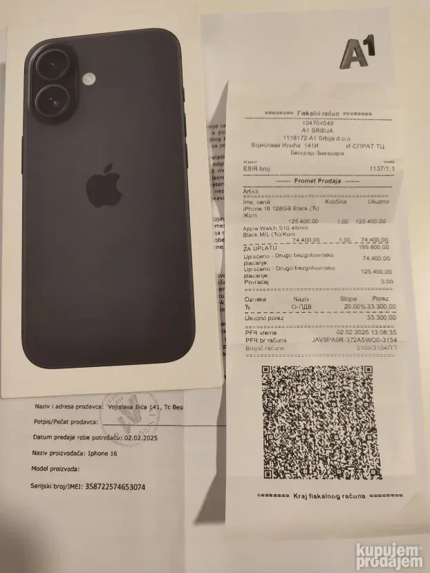 Iphone 16 NOV GARANCIJA 24 MESECA