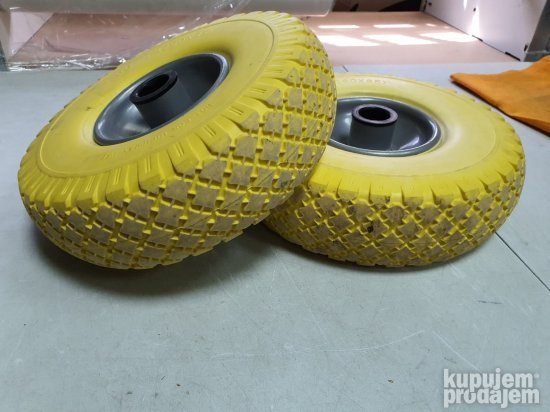 Tockovi za Teretna Kolica 260x85mm Zuti - Relaxdays