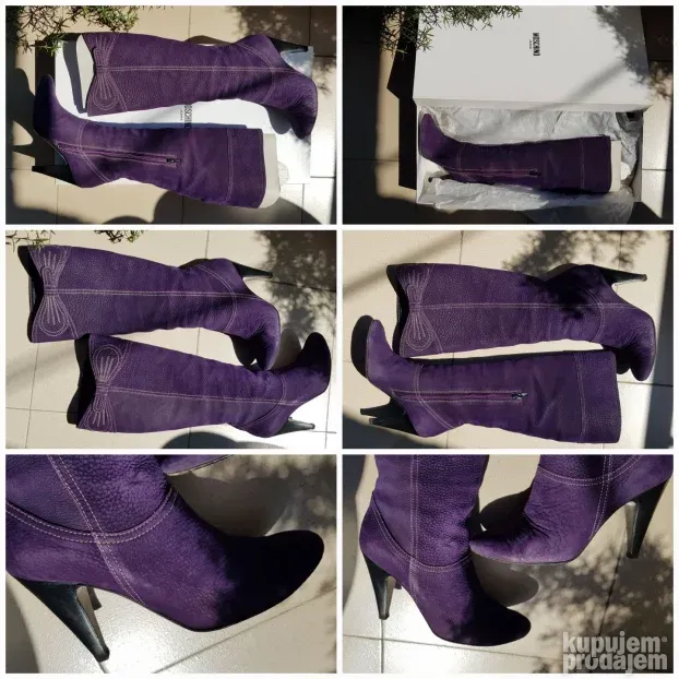 Moschino antilop kožne čizme, original