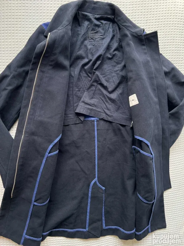 LACOSTE ORIGINAL zenski teget plavi kaput mantil 36 ili S