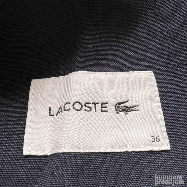 LACOSTE ORIGINAL zenski teget plavi kaput mantil 36 ili S