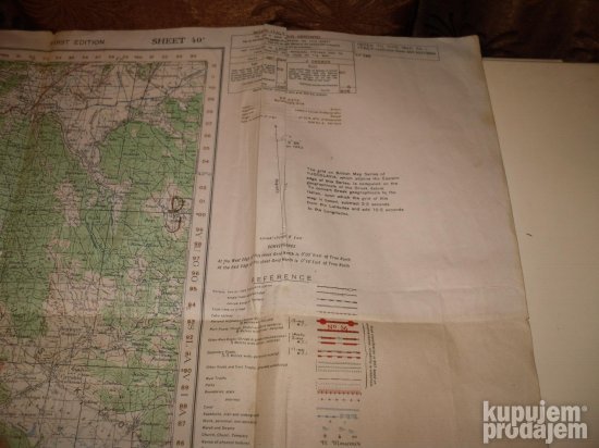 Topografska karta WW2